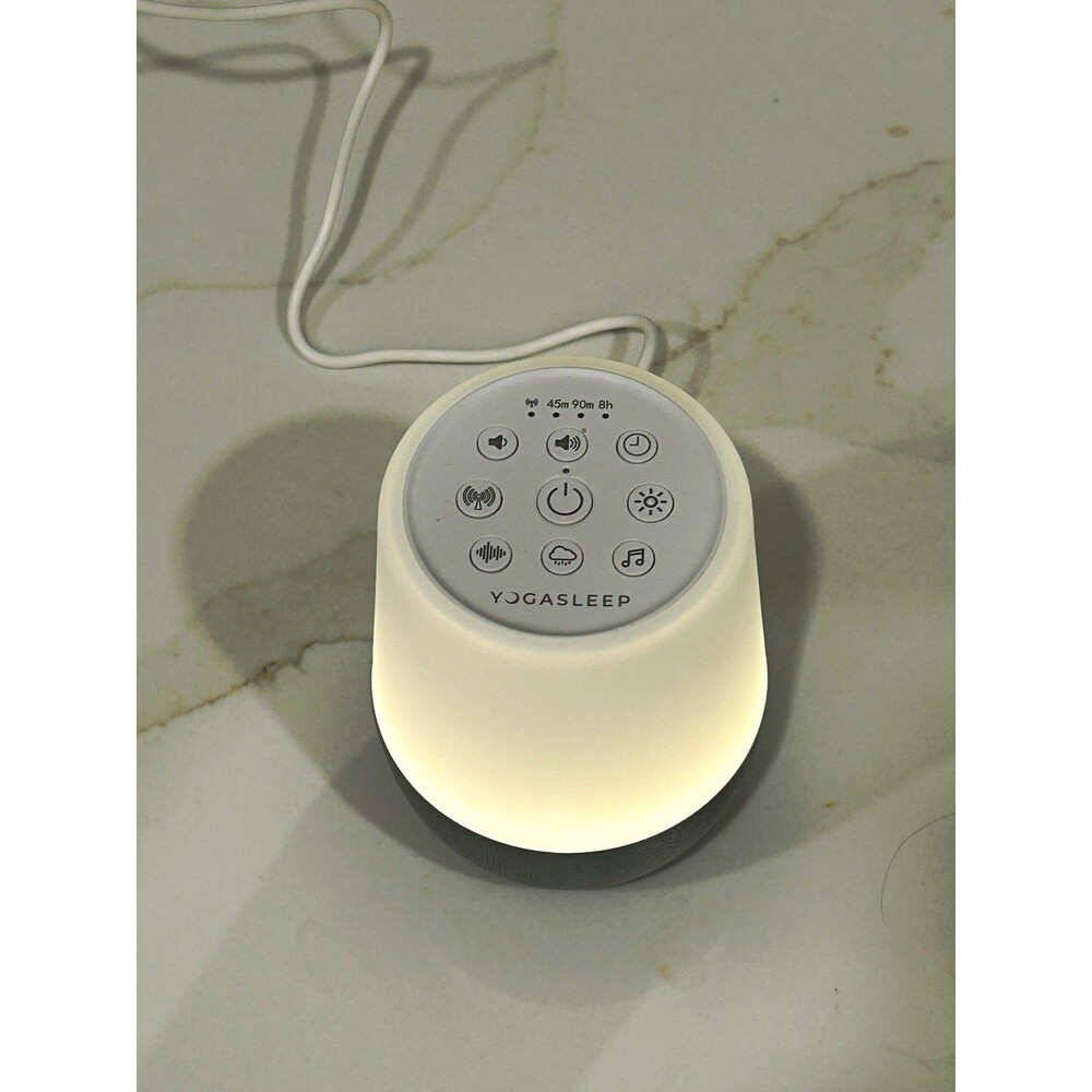 Yogasleep Duet+ White Noise Machine Sound Therapy Night Light White/Gray